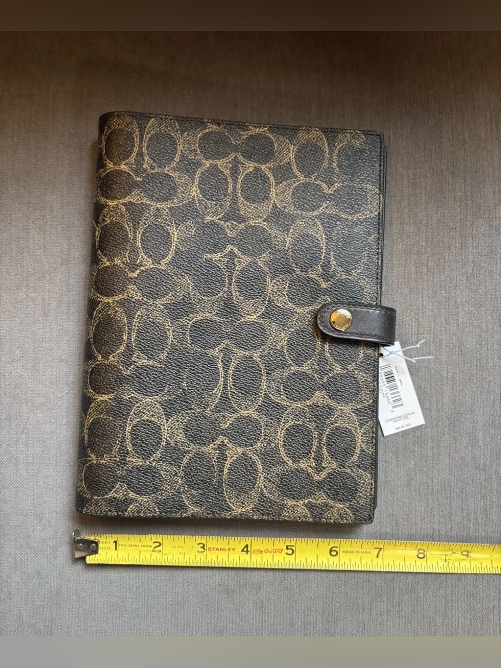 COACH Notebook In Loved Signature Canvas/Leather CDX99 Brown Gold NEW w/Tags🖤🤎 - Picture 4 of 10